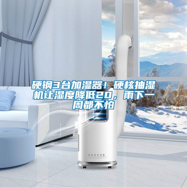 硬鋼3臺加濕器！硬核抽濕機讓濕度降低20，雨下一周都不怕