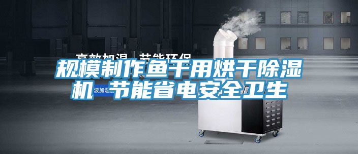 規模制作魚干用烘干除濕機 節能省電安全衛生