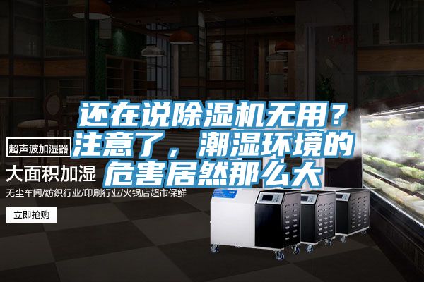 還在說除濕機無用？注意了，潮濕環(huán)境的危害居然那么大