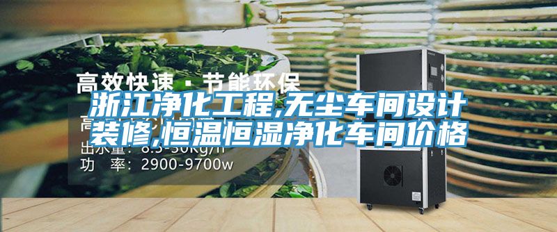 浙江凈化工程,無塵車間設計裝修,恒溫恒濕凈化車間價格
