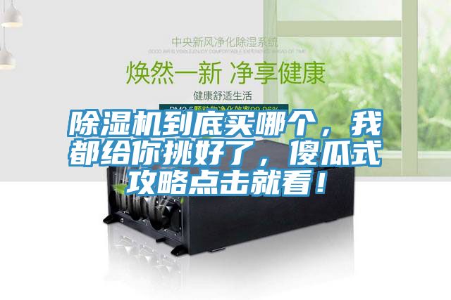 除濕機(jī)到底買哪個(gè)，我都給你挑好了，傻瓜式攻略點(diǎn)擊就看！