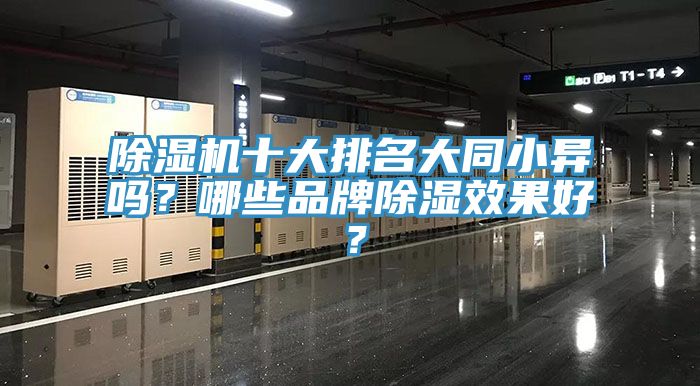 除濕機十大排名大同小異嗎？哪些品牌除濕效果好？