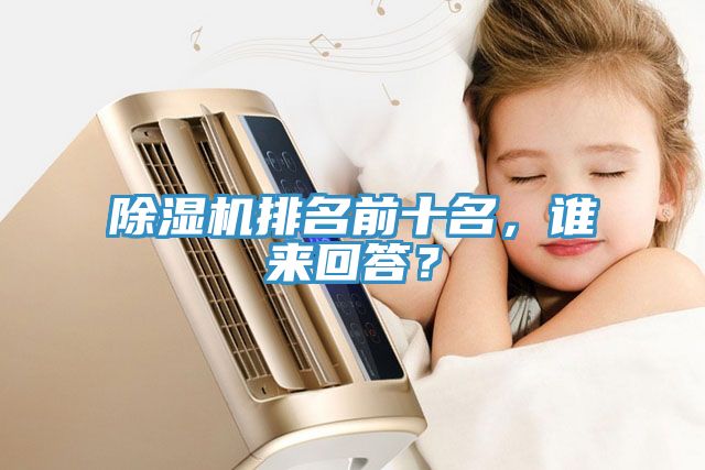 除濕機排名前十名，誰來回答？
