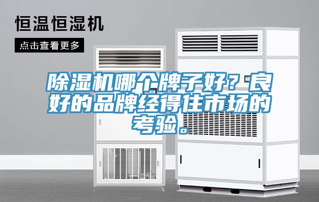 除濕機哪個牌子好？良好的品牌經得住市場的考驗。
