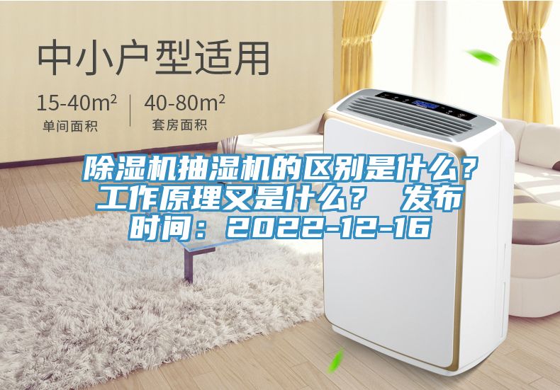 除濕機抽濕機的區別是什么？工作原理又是什么？ 發布時間：2022-12-16