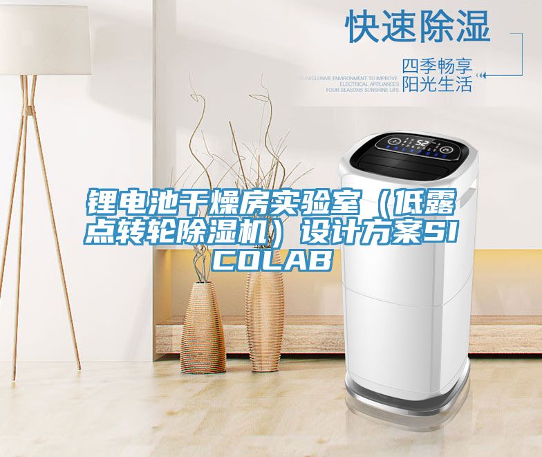 鋰電池干燥房實驗室(低露點轉輪除濕機)設計方案SICOLAB