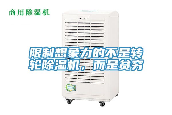 限制想象力的不是轉(zhuǎn)輪除濕機，而是貧窮