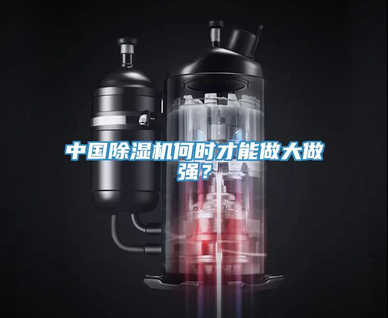 中國除濕機何時才能做大做強？