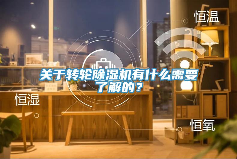 關(guān)于轉(zhuǎn)輪除濕機有什么需要了解的？