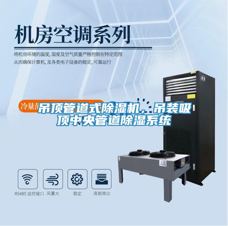 吊頂管道式除濕機，吊裝吸頂中央管道除濕系統(tǒng)