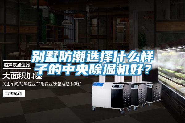 別墅防潮選擇什么樣子的中央除濕機(jī)好？