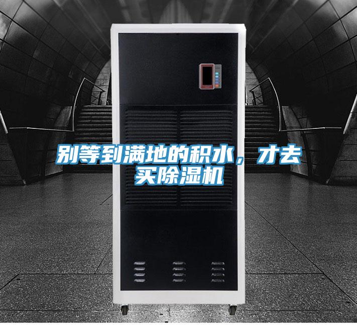 別等到滿地的積水，才去買除濕機