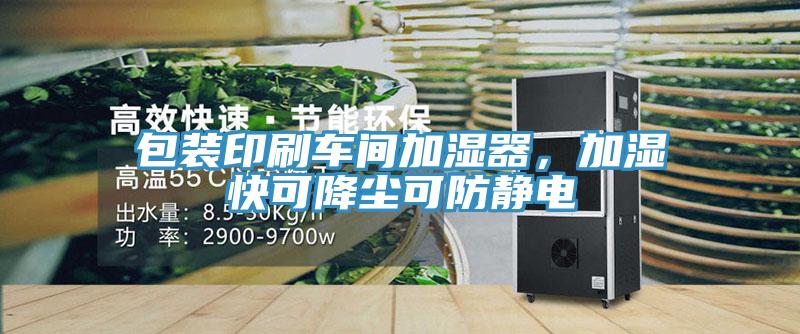 包裝印刷車間加濕器，加濕快可降塵可防靜電